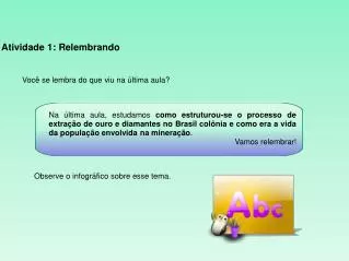 atividade 1 relembrando
