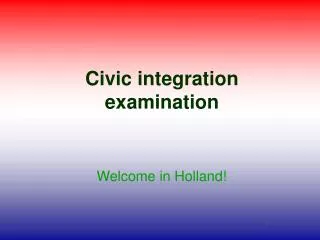 Civic integration examination