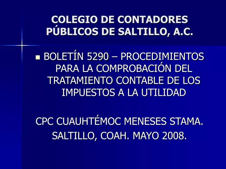 colegio de contadores p blicos de saltillo a c