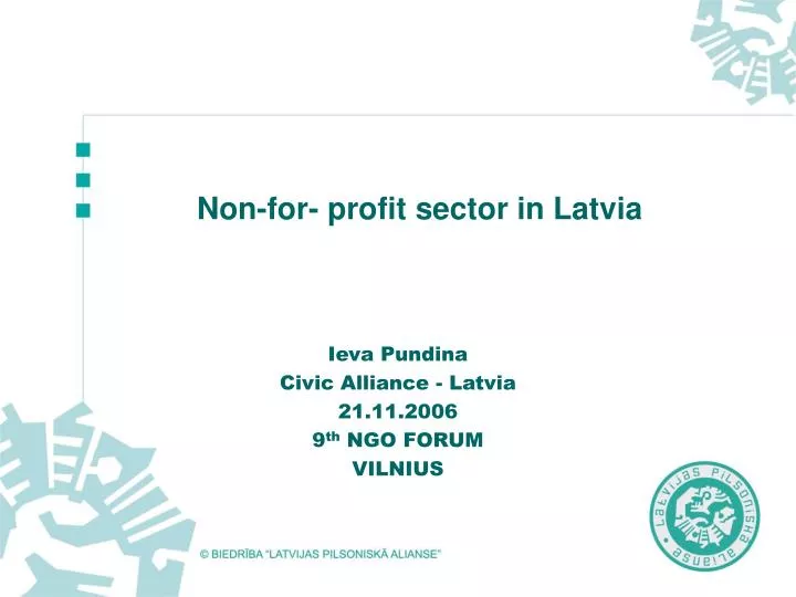 non for profit sector in latvia