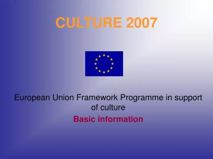 culture 2007
