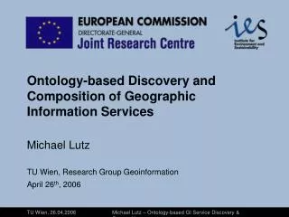 Ontology-based Discovery and Composition of Geographic Information Services