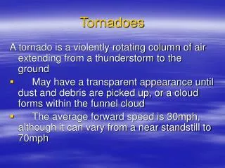 Tornadoes