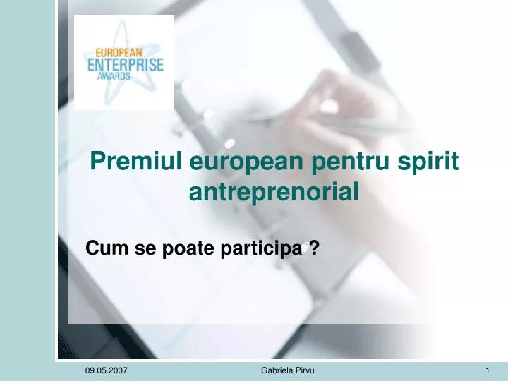 premiul european pentru spirit antreprenorial