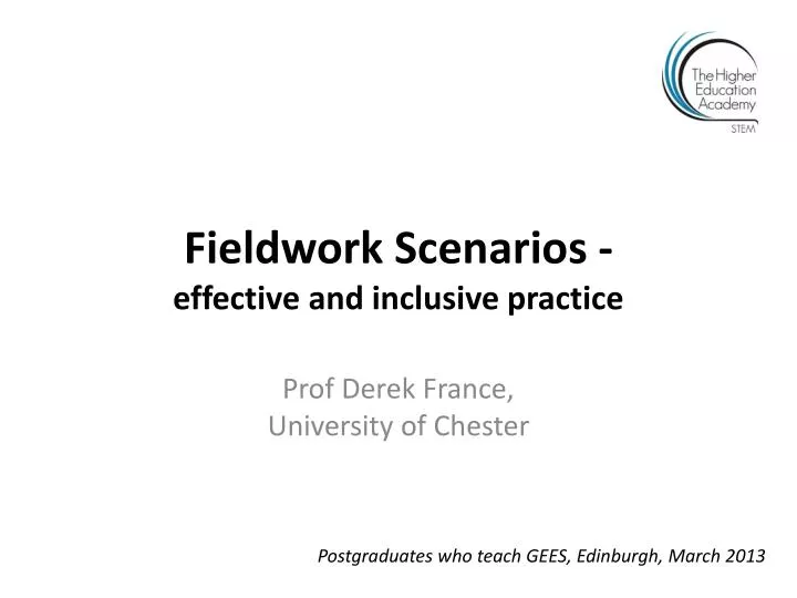 fieldwork scenarios effective and inclusive practice