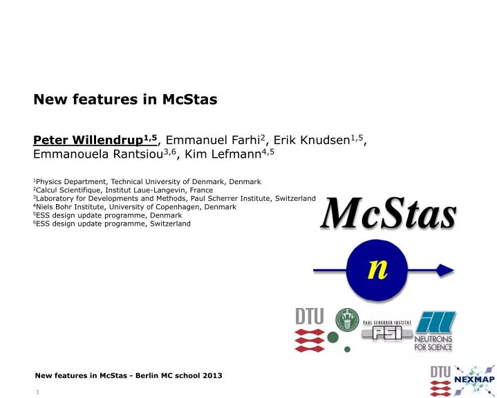 new features in mcstas