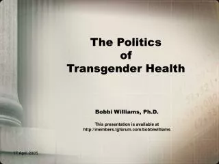 The Politics of Transgender Health