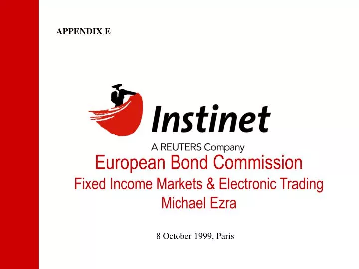 european bond commission fixed income markets electronic trading michael ezra