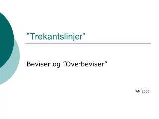 trekantslinjer