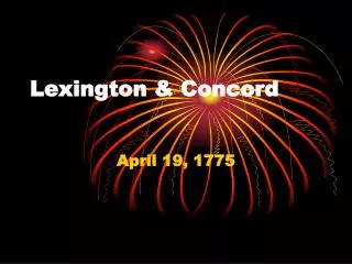 Lexington &amp; Concord
