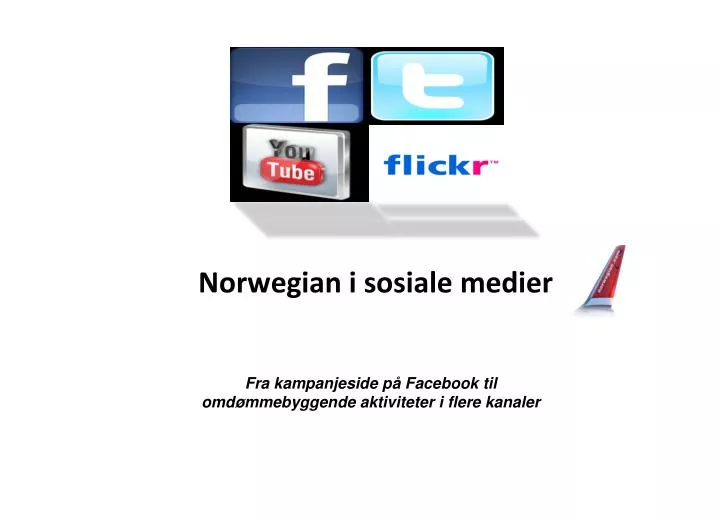 norwegian i sosiale medier