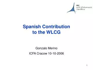 Spanish Contribution to the WLCG