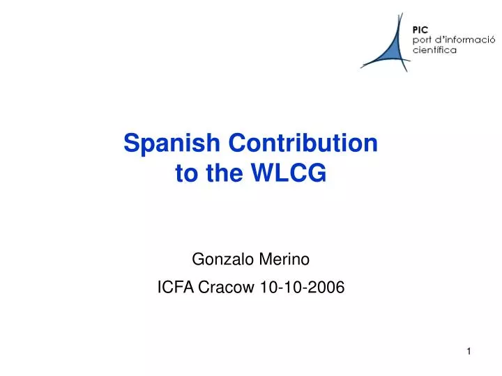 spanish contribution to the wlcg