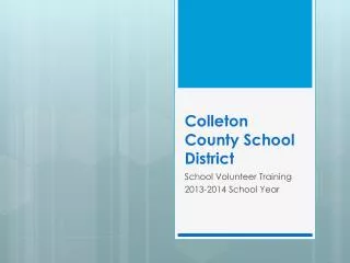Colleton County School District