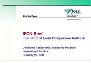 IFCN Beef International Farm Comparison Network