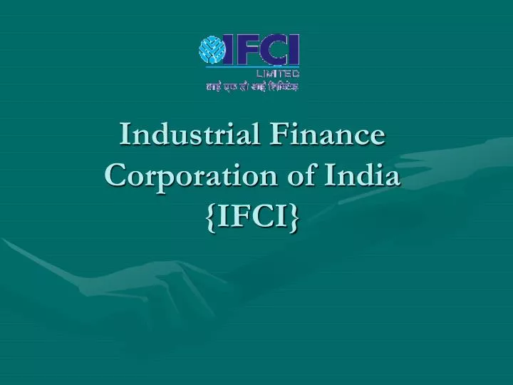 industrial finance corporation of india ifci