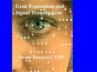 Gene Expression and Signal Transduction