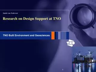 Research on Design Support at TNO