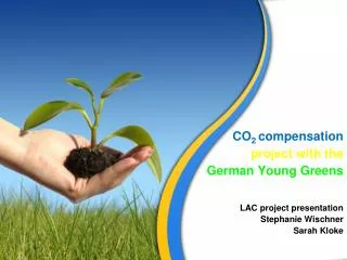CO 2 compensation project with the German Young Greens