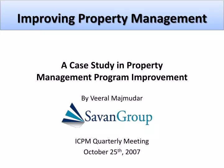 improving property management