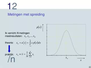 metingen met spreiding