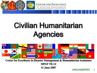 Civilian Humanitarian Agencies