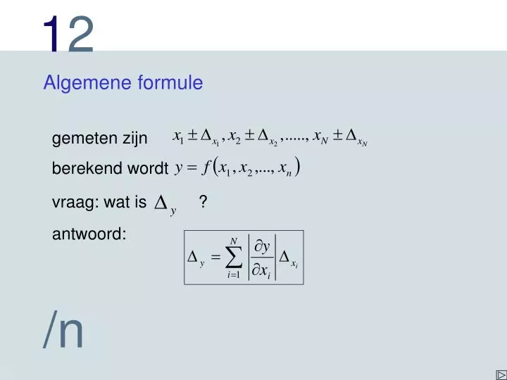 algemene formule