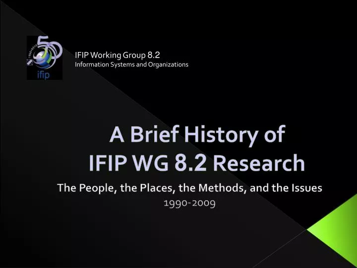 a brief history of ifip wg 8 2 research