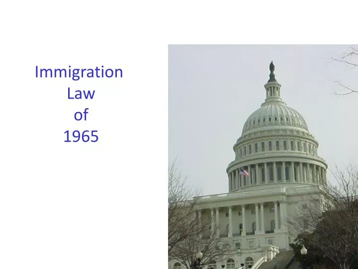 immigration law of 1965