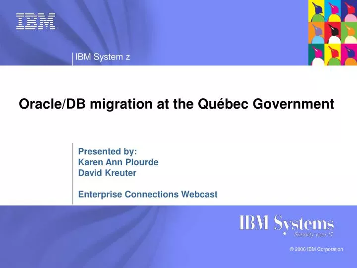 oracle db migration at the qu bec government