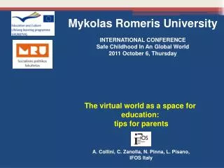 The virtual world as a space for education: tips for parents