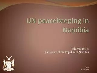 UN peacekeeping in Namibia
