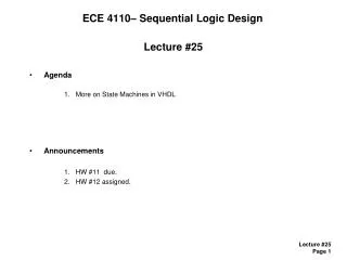 ece 4110 sequential logic design