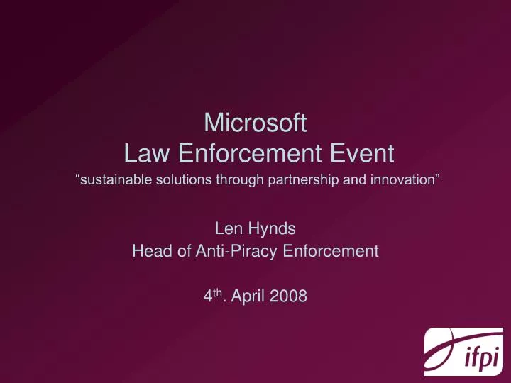 microsoft law enforcement event sustainable solutions through partnership and innovation