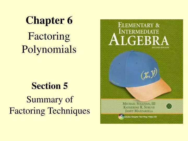 chapter 6 factoring polynomials