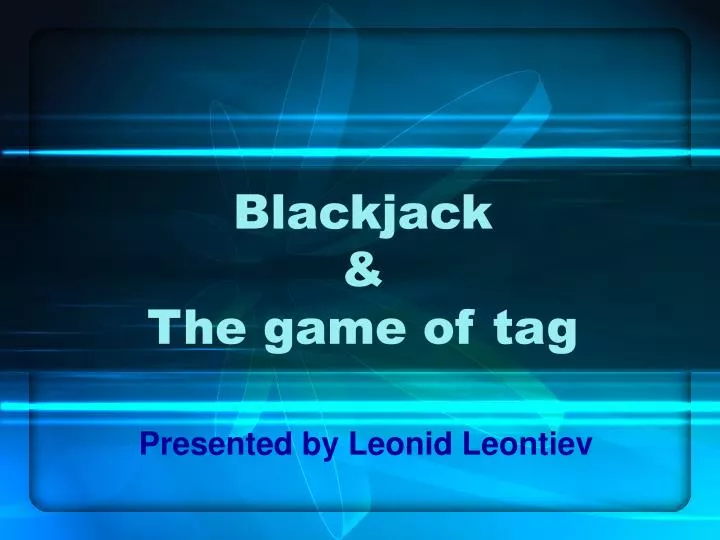 blackjack the game of tag