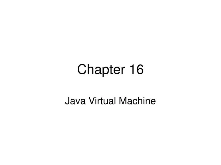 java virtual machine