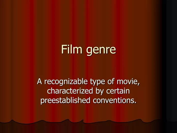 film genre