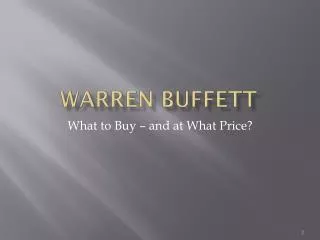 warren buffett
