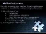 Webinar Instructions - slide 1