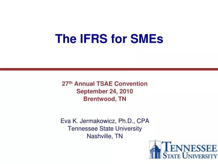 the ifrs for smes