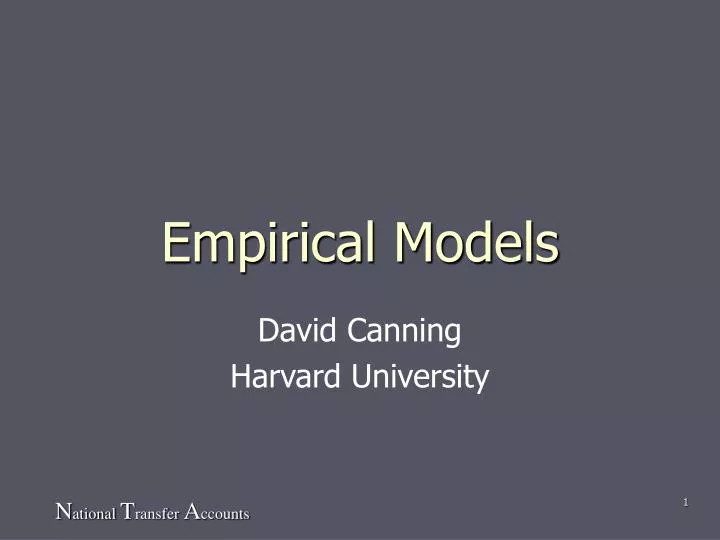 empirical models