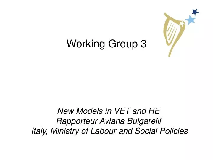 working group 3