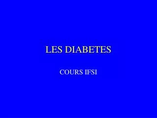 les diabetes