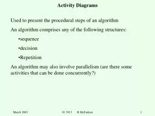 Activity Diagrams