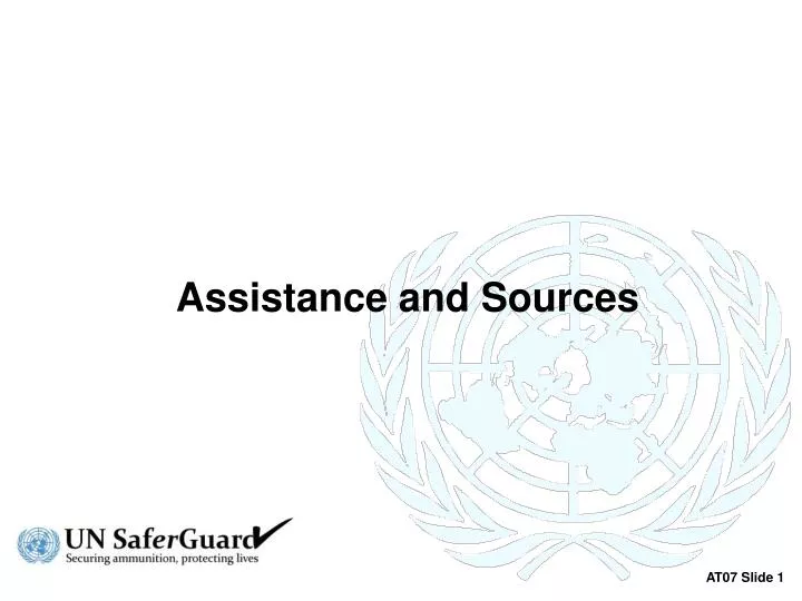 assistance and sources