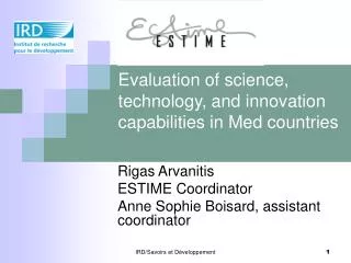 Evaluation of science, technology, and innovation capabilities in Med countries