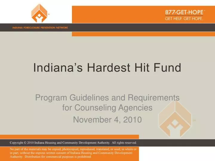 indiana s hardest hit fund