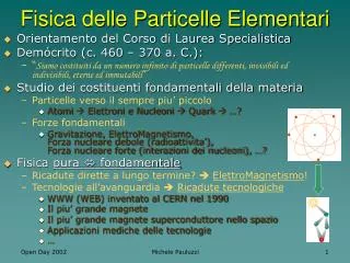 fisica delle particelle elementari