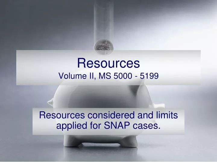 resources volume ii ms 5000 5199